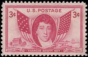 # 962 3c Francis Scott Key 1948 Mint NH