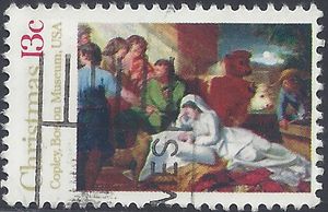 #1701 13c Nativity, Madonna and Child 1976 Used