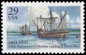 #2805 29c Columbus 500th Anniversary Puerto Rico 1993 Mint NH