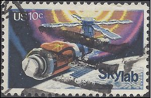 #1529 10c 1st Anniversary Skylab 1974 Used