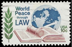 #1576 10c World Peace through Law 1975 Used
