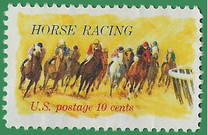 #1528 10c 100th Anniversary Kentucky Derby 1974 Used
