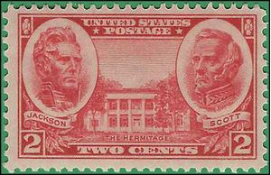 # 786 2c Generals Andrew Jackson and Winfield Scott 1937 Mint NH