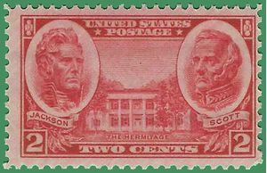 # 786 2c Generals Andrew Jackson and Winfield Scott 1937 Mint NH