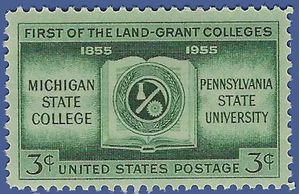 #1065 3c 100th Anniversary of Land Grant Colleges 1955 Mint NH