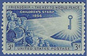 #1085 3c Friendship Among Children of the World 1956 Mint NH