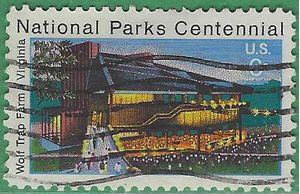 #1452 6c National Parks Wolf Trap Farm Va 1972 Used