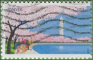 #4651 (45c Forever) Cherry Blossom Centennial  2012 Used