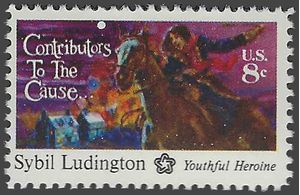 #1559 10c American Bicentennial Sybil Ludington 1975 Mint NH