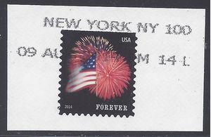 #4855 (49c Forever) Star Spangled Banner Booklet Single 2014 Used