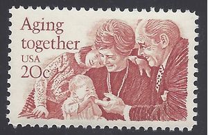 #2011 20c Aging Together 1982 Mint NH