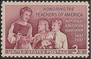 #1093 3c School Teachers of America 1957 Mint NH