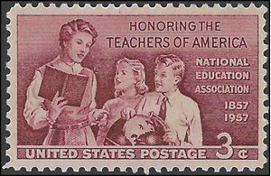 #1093 3c School Teachers of America 1957 Mint NH