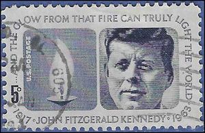 #1246 5c John F. Kennedy Memorial 1964 Used