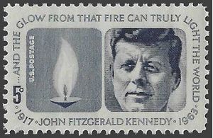 #1246 5c John F. Kennedy Memorial 1964 Mint NH