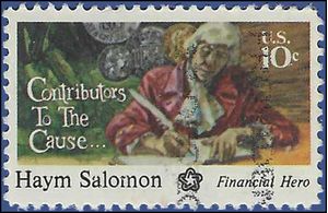 #1560 10c American Bicentennial Salem Poor 1975 Used
