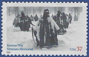 #3803 37c Korean War Veterans Memorial 2003 Used