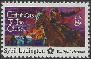 #1559 10c American Bicentennial Sybil Ludington 1975 Mint NH