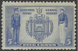 # 794 5c U.S. Naval Academy 1937 Mint NH