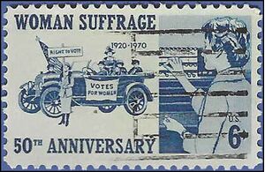 #1406 6c 50th Anniversary Woman Suffrage 1970 Used