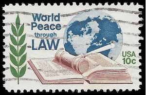 #1576 10c World Peace through Law 1975 Used