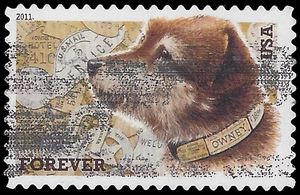 #4547 (44c Forever) Owney the Postal Dog 2011 Used