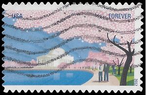 #4652 (45c Forever) Cherry Blossom Centennial 2012 Used