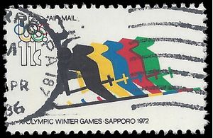 Scott C 85 11c US Air Mail 11th Olympic Games 1972 Used