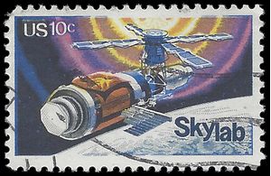 #1529 10c 1st Anniversary Skylab 1974 Used