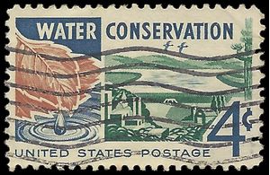 #1150 4c Water Conservation 1960 Used