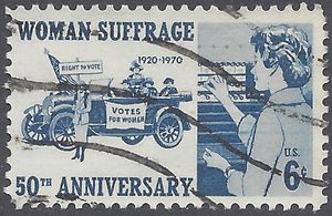 #1406 6c 50th Anniversary Woman Suffrage 1970 Used