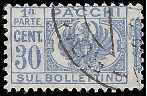 Italy #Q30 1931 Used Left Half