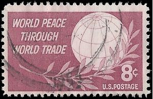 #1129 8c World Peace Through World Trade 1959 Used