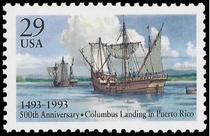 #2805 29c Columbus 500th Anniversary Puerto Rico 1993 Mint NH