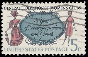 #1316 5c 75th Anniversary Federation of Women's Clubs 1966 Used