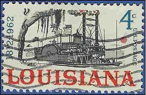 #1197 4c 150th Anniversary Louisiana Statehood 1962 Used
