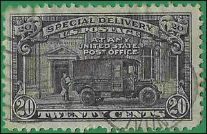 Scott E19 20c US Special Delivery Post Office Truck 1951 Used