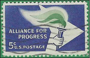 #1234 5c Alliance For Progress 1963 Used