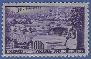 #1025 3c Trucking Industry 1953 Mint NH