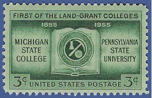 #1065 3c 100th Anniversary of Land Grant Colleges 1955 Mint NH