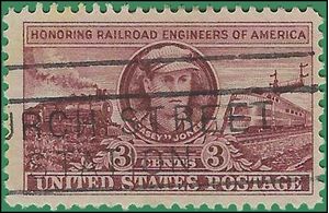 # 993 3c Railroad Engineers of America 1950 Used Fancy Cancel
