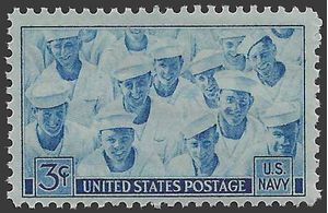 # 935 3c U.S. Navy in World War II 1945 Mint NH