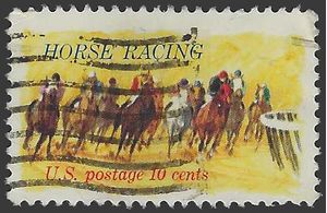 #1528 10c 100th Anniversary Kentucky Derby 1974 Used