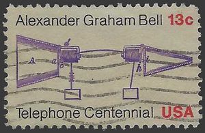 #1683 13c Telephone Centennial 1976 Used