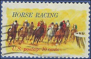 #1528 10c 100th Anniversary Kentucky Derby 1974 Used