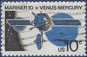 #1557 10c Mariner 10 Spacecraft 1975 Used