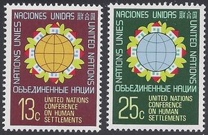 UN New York # 276-277 1976 Mint NH
