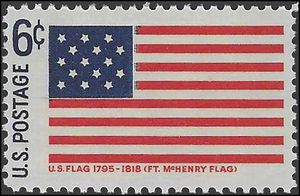 #1346 6c Historic American Flags Fort McHenry 1795-1818 1968 Mint NH