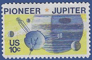 #1556 10c US Space Satellite Pioneer 10 1975 Used