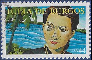 #4476 44c Literary Arts Julia de Burgos 2010 Used
